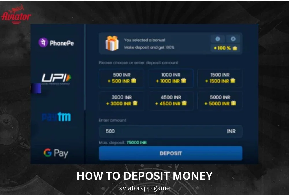 How to make a deposit