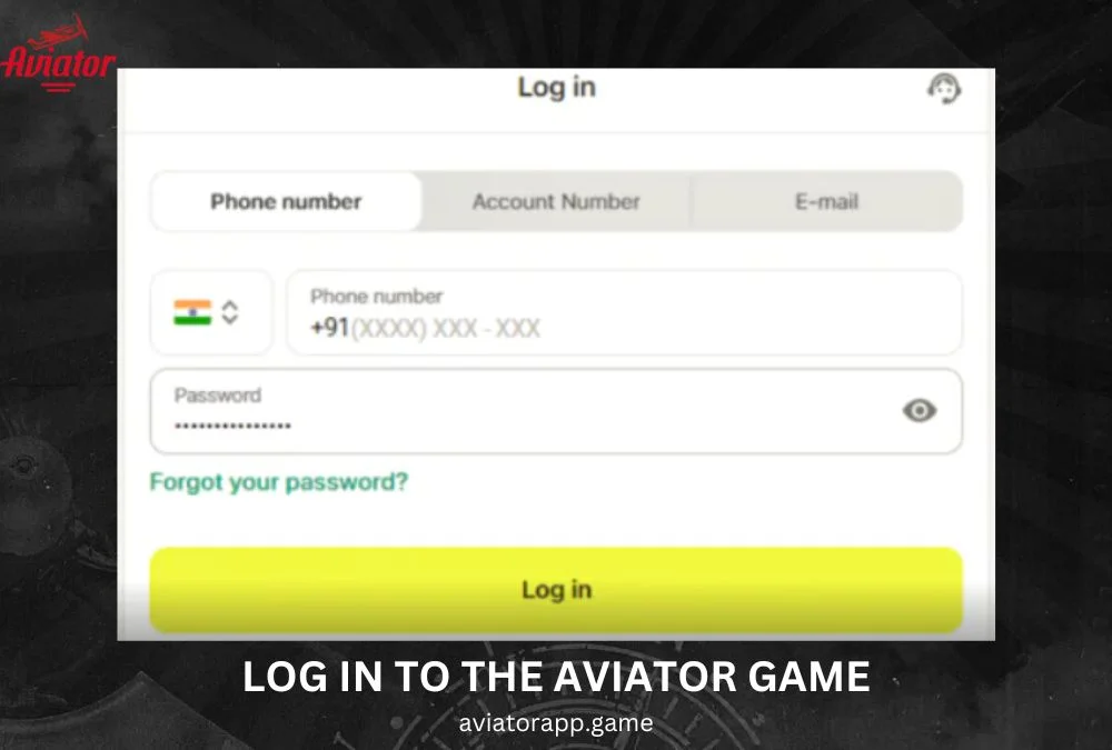 Log In to the Aviator Game