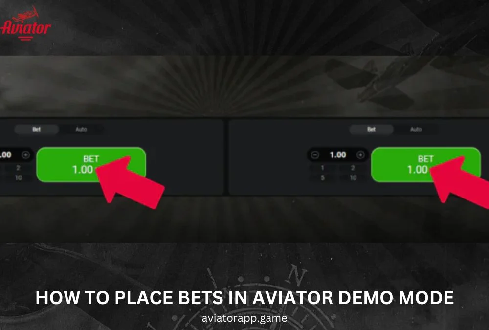 how to place bets in aviator demo mode