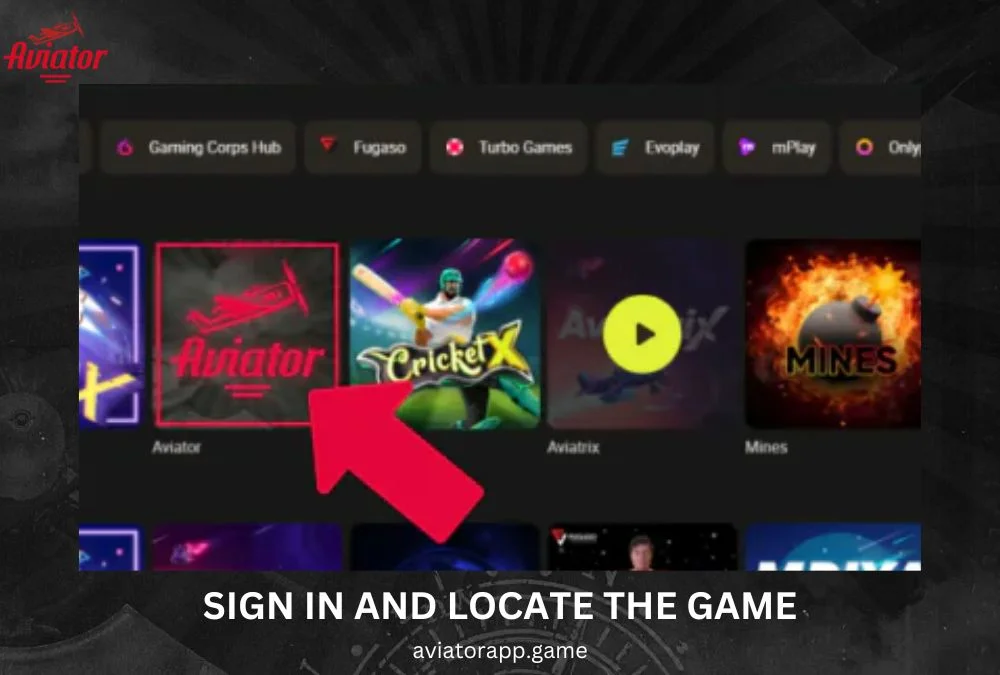 sign in and locate the game