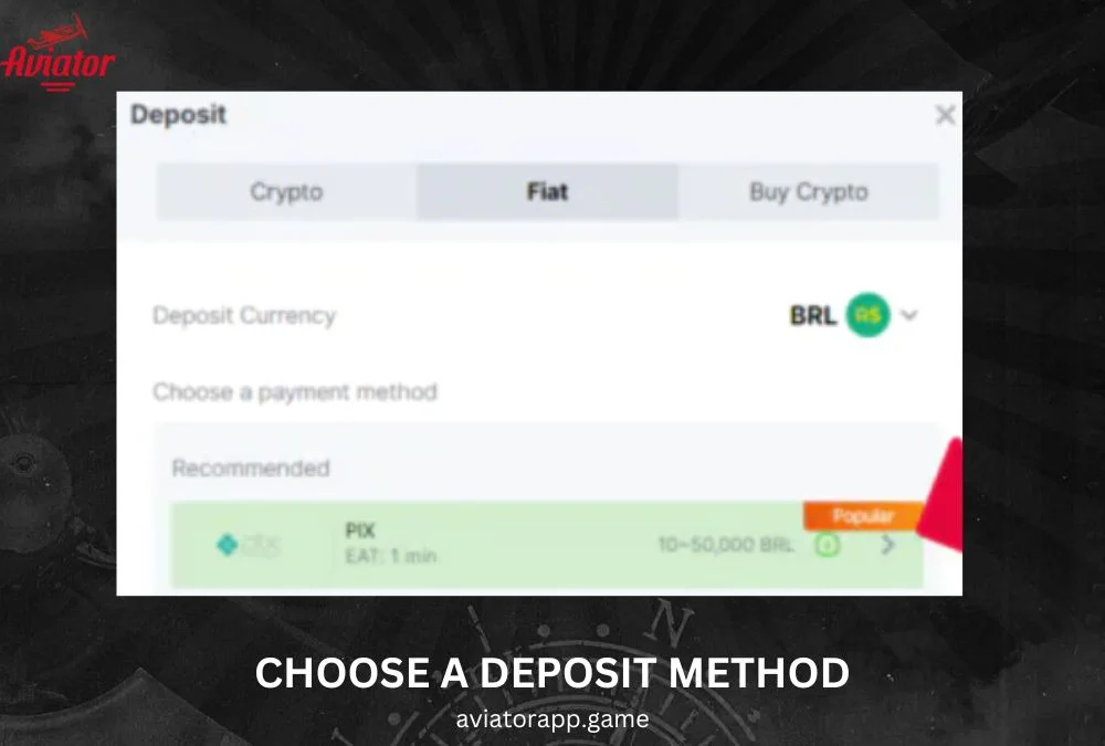 Choose a deposit method